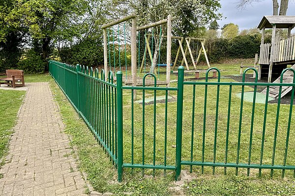 Playground fence at South Street Barming