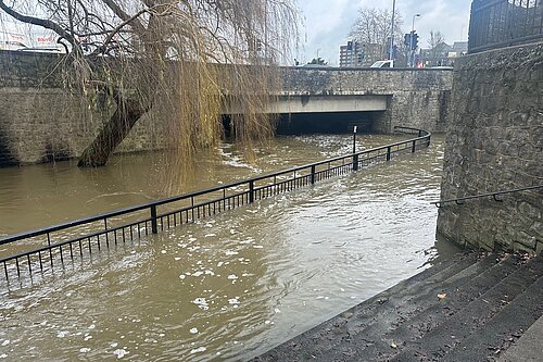 A flooded Medway
