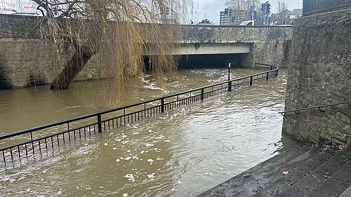 A flooded Medway