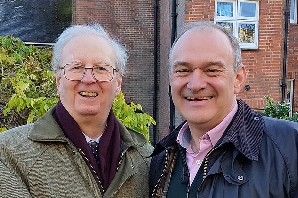 Sir Ed Davey and Cllr John Howson