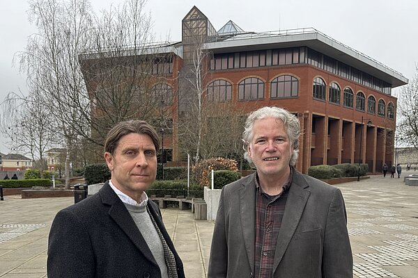 Cllrs Tony Harwood & Brian Clark at Invicta House